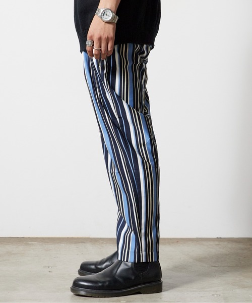 superNova.(スーパーノヴァ)の「superNova./スーパーノヴァ Utility trouser-Polyester stripe トラウザー 秋服 冬服(その他パンツ・メンズ・ネイビー・M/S)」の13枚目の写真