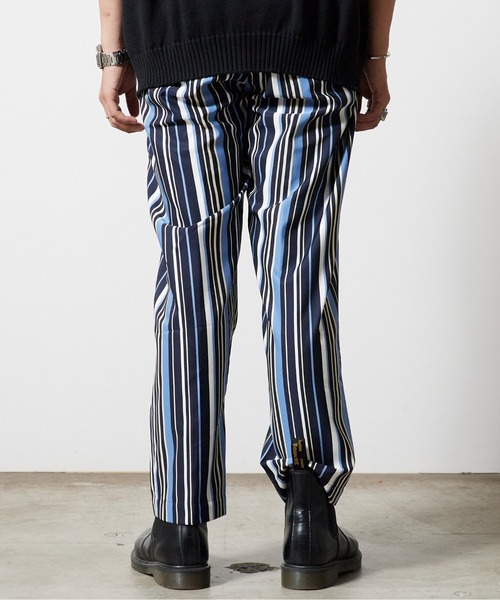superNova.(スーパーノヴァ)の「superNova./スーパーノヴァ Utility trouser-Polyester stripe トラウザー 秋服 冬服(その他パンツ・メンズ・ネイビー・M/S)」の14枚目の写真