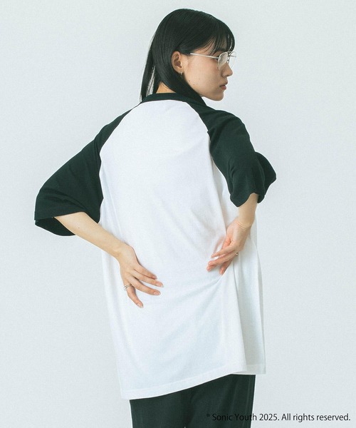 カットソー CREOLME/SONIC YOUTH RAGLAN TEE セール】(CREOLME)SONIC YOUTH RAGLAN TEE（Tシャツ/カットソー