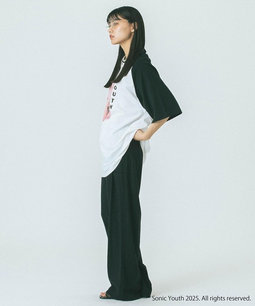 セール】(CREOLME)SONIC YOUTH RAGLAN TEE（Tシャツ/カットソー