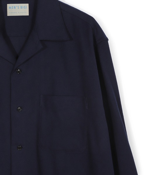MEN'S BIGI（メンズビギ）の「【50th Anniv . 菊池武夫】COTTON FLANNEL SHIRTS（シャツ/ブラウス・メンズ・ネイビー・02/01）」の4枚目の写真