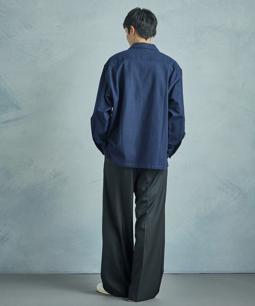 MEN'S BIGI（メンズビギ）の「【50th Anniv . 菊池武夫】COTTON FLANNEL SHIRTS（シャツ/ブラウス・メンズ・ネイビー・02/01）」の12枚目の写真