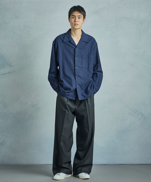 MEN'S BIGI（メンズビギ）の「【50th Anniv . 菊池武夫】COTTON FLANNEL SHIRTS（シャツ/ブラウス・メンズ・ネイビー・02/01）」の10枚目の写真