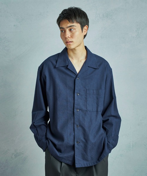 MEN'S BIGI（メンズビギ）の「【50th Anniv . 菊池武夫】COTTON FLANNEL SHIRTS（シャツ/ブラウス・メンズ・ネイビー・02/01）」の9枚目の写真