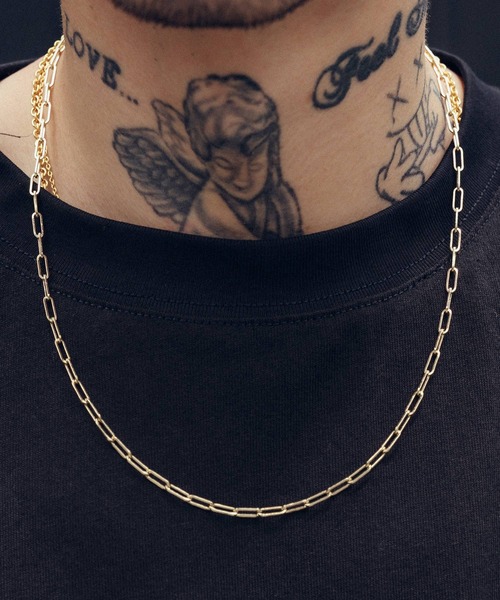 Subciety（サブサエティ）の「Square chain necklace（ネックレス・メンズ・シルバー/ゴールド・FREE）」の2枚目の写真