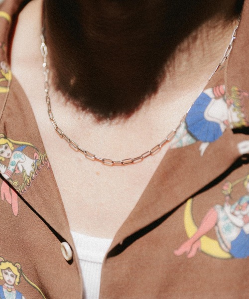 Subciety（サブサエティ）の「Square chain necklace（ネックレス・メンズ・シルバー/ゴールド・FREE）」の3枚目の写真