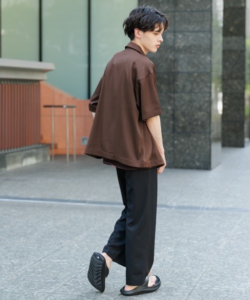 SENSE OF PLACE by URBAN RESEARCH(センスオブプレイスバイアーバンリサーチ)の「ZIPショートスリーブルーズシャツ(シャツ/ブラウス・メンズ・ミント/ブラック/ブラウン・MEDIUM/LARGE)」の14枚目の写真