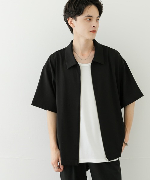 SENSE OF PLACE by URBAN RESEARCH(センスオブプレイスバイアーバンリサーチ)の「ZIPショートスリーブルーズシャツ(シャツ/ブラウス・メンズ・ミント/ブラック/ブラウン・MEDIUM/LARGE)」の16枚目の写真