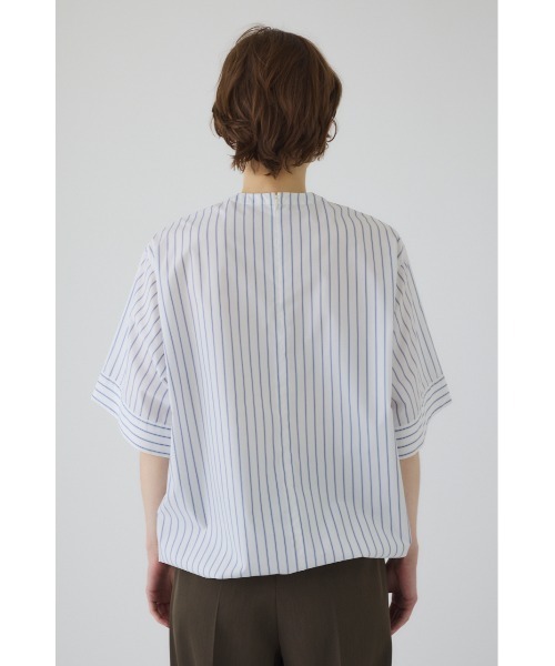 RIM.ARK(リムアーク)の「Drawstring big tops ドロストリングビッグトップス(Tシャツ/カットソー・レディース・ライトグリーン/ホワイト/マルチ/ネイビー・FREE)」の19枚目の写真