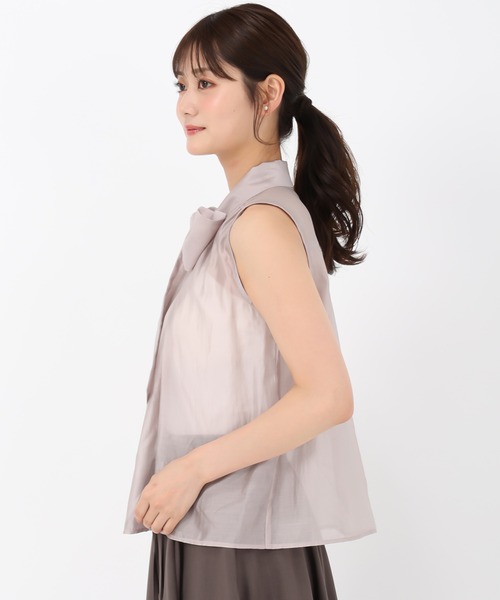 MISCH MASCH(ミッシュマッシュ)の「ノースリーブリボンブラウス(シャツ/ブラウス・レディース・ブラック/ピンク/ベージュ・フリ-)」の21枚目の写真