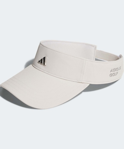 adidas（アディダス）の「撥水 メタルロゴ バイザー【adidas Golf/アディダスゴルフ】（サンバイザー・メンズ・ホワイト/ブラック/クリーム・LARGE/MEDIUM/X-LARGE）」の3枚目の写真
