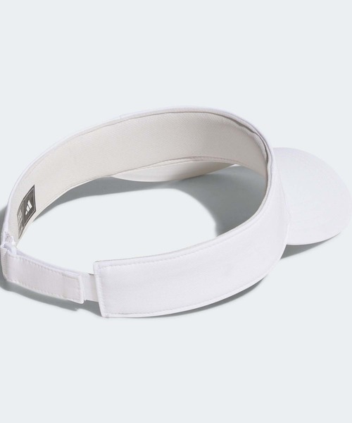 adidas（アディダス）の「撥水 メタルロゴ バイザー【adidas Golf/アディダスゴルフ】（サンバイザー・メンズ・ホワイト/ブラック/クリーム・LARGE/MEDIUM/X-LARGE）」の4枚目の写真