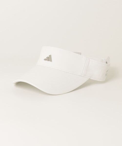 adidas（アディダス）の「撥水 メタルロゴ バイザー【adidas Golf/アディダスゴルフ】（サンバイザー・メンズ・ホワイト/ブラック/クリーム・LARGE/MEDIUM/X-LARGE）」の13枚目の写真