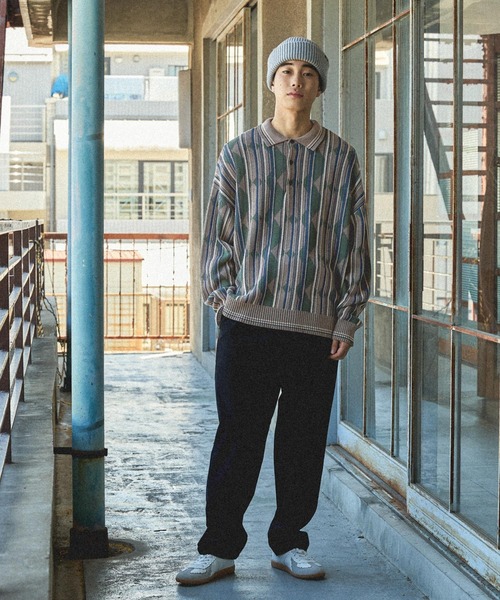 niko and...（ニコアンド）の「ワイドテーパードコールパンツ（その他パンツ・メンズ・セージグリーン/ダークブラウン/スモーク/ブラック/カーキ・LARGE/MEDIUM）」の6枚目の写真