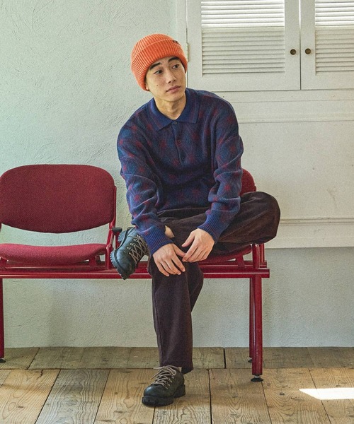 niko and...（ニコアンド）の「ワイドテーパードコールパンツ（その他パンツ・メンズ・セージグリーン/ダークブラウン/スモーク/ブラック/カーキ・LARGE/MEDIUM）」の12枚目の写真