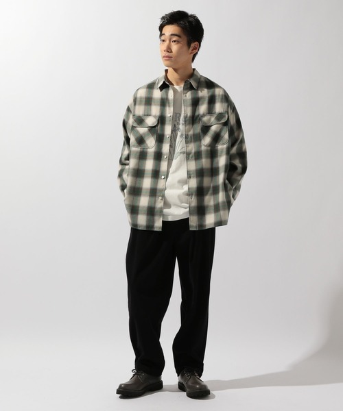 niko and...（ニコアンド）の「ワイドテーパードコールパンツ（その他パンツ・メンズ・セージグリーン/ダークブラウン/スモーク/ブラック/カーキ・LARGE/MEDIUM）」の18枚目の写真