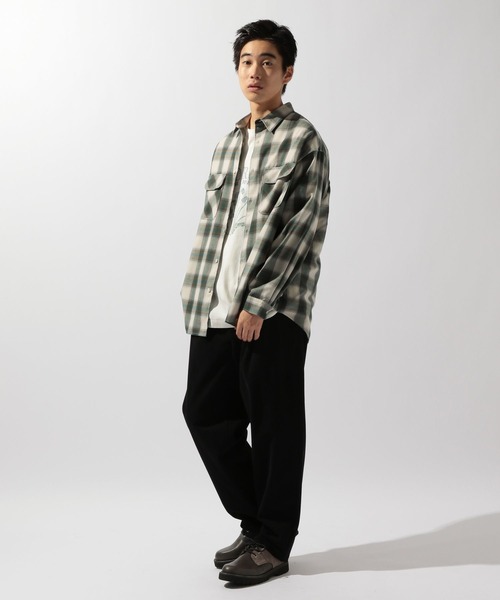 niko and...（ニコアンド）の「ワイドテーパードコールパンツ（その他パンツ・メンズ・セージグリーン/ダークブラウン/スモーク/ブラック/カーキ・LARGE/MEDIUM）」の19枚目の写真