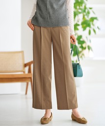 サマ見えS美脚タック使いワイドパンツ60