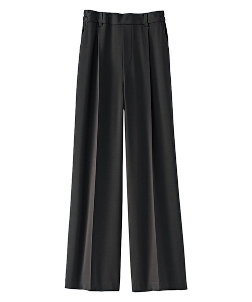 BELLUNA PLUS(ベルーナ)の「サマ見えS美脚タック使いワイドパンツ60(その他パンツ・レディース・ベージュ/杢グレー/ブラック/グレイッシュベージュ・SMALL/MEDIUM/LARGE/X-LARGE)」の20枚目の写真