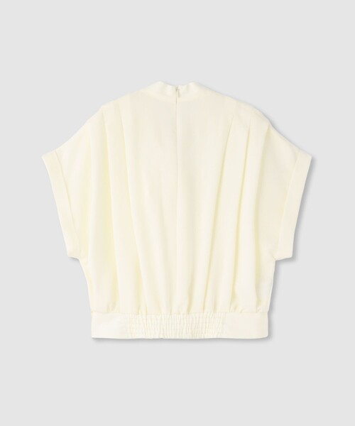 allureville（アルアバイル）の「ボウタイタックフレンチスリーブブラウス（シャツ/ブラウス・レディース・アイボリー/ネイビー/イエロー・2）」の4枚目の写真