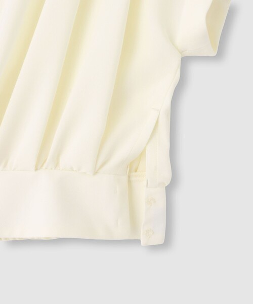 allureville（アルアバイル）の「ボウタイタックフレンチスリーブブラウス（シャツ/ブラウス・レディース・アイボリー/ネイビー/イエロー・2）」の9枚目の写真