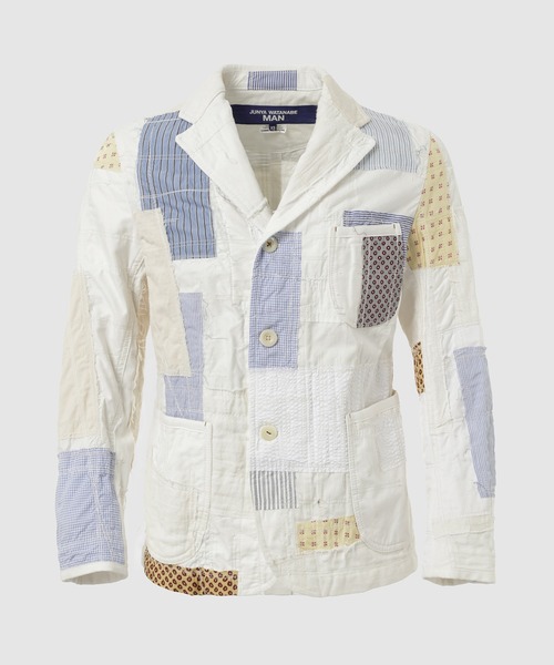 JUNYA WATANABE MAN パッチワークテーラードジャケット Lサイズ セール】パッチワーク ジャケット(テーラードジャケット