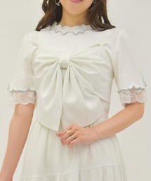 axes femme｜肩開きロゴ刺繍トップス | Rakuten Fashion(楽天