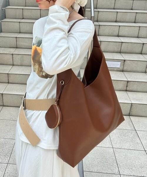 mystic（ミスティック）の「loti ポーチ付きハンドルトート（トートバッグ・レディース・ブラウン/ブラック・ONE SIZE）」の15枚目の写真