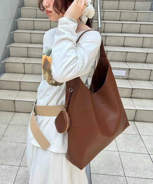 mystic loti トートバッグ mystic トートバッグ loti ポーチ付きハンドルトート レディース