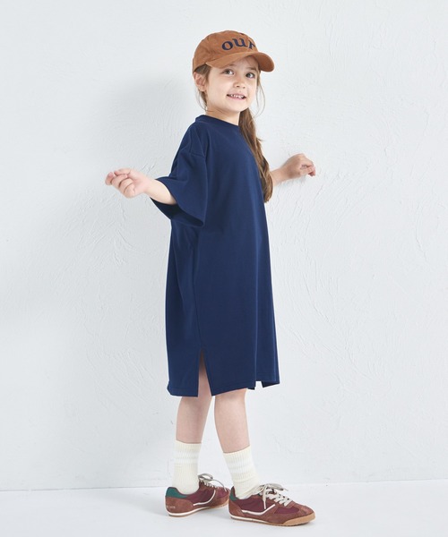 pairmanon（ペアマノン）の「バックロゴ プリント Tシャツワンピース（ワンピース・キッズ・ブラウン/ネイビー/ピンク系その他・140/110/90/100/130/150/120）」の11枚目の写真