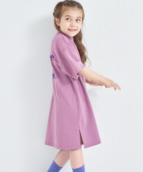 pairmanon（ペアマノン）の「バックロゴ プリント Tシャツワンピース（ワンピース・キッズ・ブラウン/ネイビー/ピンク系その他・140/110/90/100/130/150/120）」の15枚目の写真