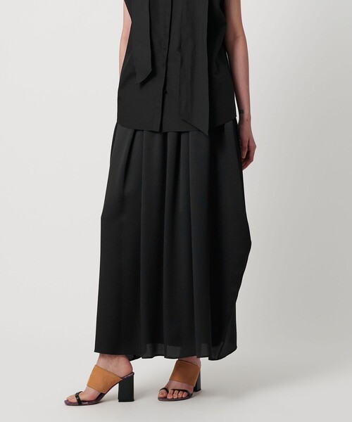 AEWEN MATOPH（イウエン マトフ）の「＜AEWEN MATOPH＞サテンコクーンスカート - ウォッシャブル -（スカート・レディース・ブラック/ダークブラウン・38/36）」の19枚目の写真