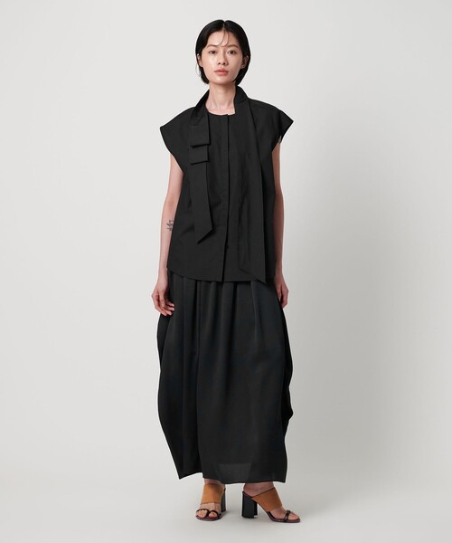 AEWEN MATOPH（イウエン マトフ）の「＜AEWEN MATOPH＞サテンコクーンスカート - ウォッシャブル -（スカート・レディース・ブラック/ダークブラウン・38/36）」の17枚目の写真