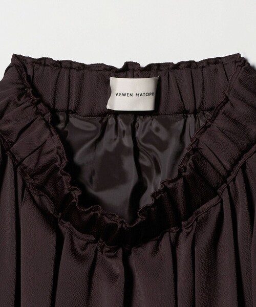 AEWEN MATOPH（イウエン マトフ）の「＜AEWEN MATOPH＞サテンコクーンスカート - ウォッシャブル -（スカート・レディース・ブラック/ダークブラウン・38/36）」の11枚目の写真