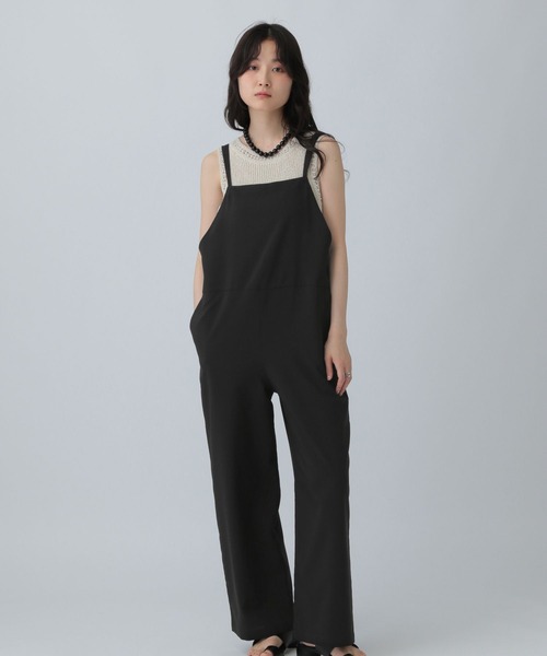 美品✨️ LEPSIM コクーンサロペット 黒 ブラック キャミソール 完売品 セール】バックリボンキャミサロペット 495910（サロペット