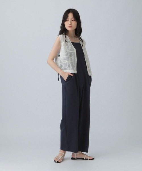 LEPSIM（レプシィム）の「バックリボンキャミサロペット　495910（サロペット/オーバーオール・レディース・ブラック/ネイビー・FREE）」の15枚目の写真