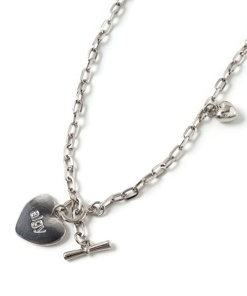 algy(アルジー)の「ハートプレートネックレス(ネックレス・キッズ・シルバー・FREE)」の5枚目の写真