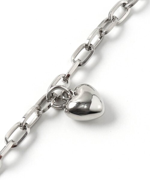 algy(アルジー)の「ハートプレートネックレス(ネックレス・キッズ・シルバー・FREE)」の7枚目の写真