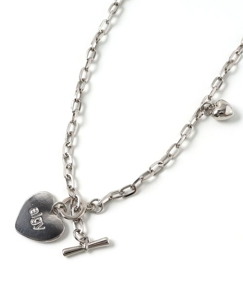 algy(アルジー)の「ハートプレートネックレス(ネックレス・キッズ・シルバー・FREE)」の8枚目の写真