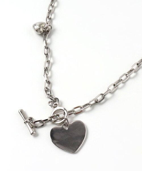 algy(アルジー)の「ハートプレートネックレス(ネックレス・キッズ・シルバー・FREE)」の9枚目の写真