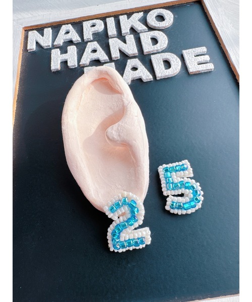 NAPIKO】小ぶりナンバー☆シンプル♡ビーズアクセサリー
