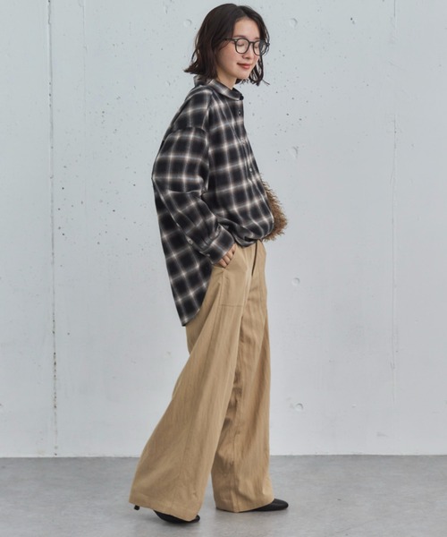 Doux archives（ドゥアルシーヴ）の「【セットアップ対応】ワイドベイカーパンツ（その他パンツ・レディース・ベージュ/ブラウン/ワイン・38/36）」の11枚目の写真