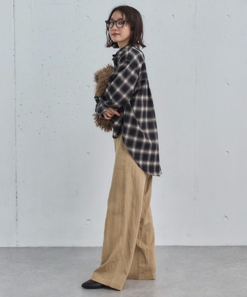 Doux archives（ドゥアルシーヴ）の「【セットアップ対応】ワイドベイカーパンツ（その他パンツ・レディース・ベージュ/ブラウン/ワイン・38/36）」の15枚目の写真