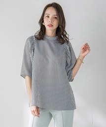 ビアッジョ ブルー トップス ブラウス　XL (美品) シルクライクシフォンブラウス≪洗濯機で洗える≫ | Viaggio Blu