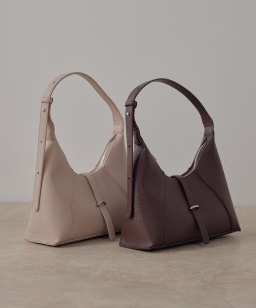 ECREL（エクレール）の「ベルトフラップミニバッグ（ショルダーバッグ・レディース・ベビーピンク/ブラウン・FREE）」の3枚目の写真