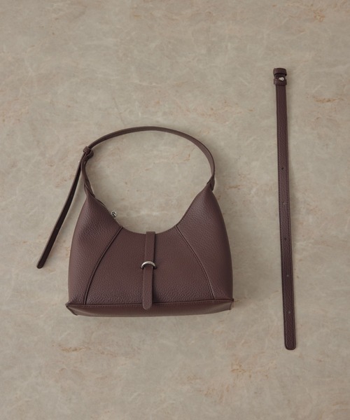 ECREL（エクレール）の「ベルトフラップミニバッグ（ショルダーバッグ・レディース・ベビーピンク/ブラウン・FREE）」の22枚目の写真