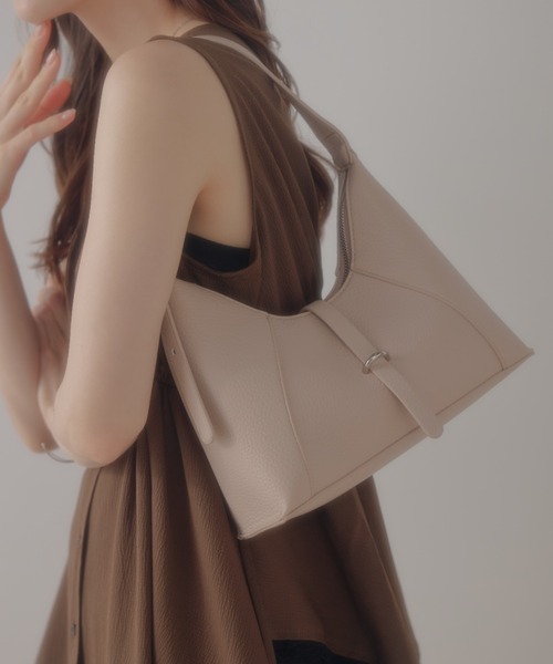 ECREL（エクレール）の「ベルトフラップミニバッグ（ショルダーバッグ・レディース・ベビーピンク/ブラウン・FREE）」の8枚目の写真