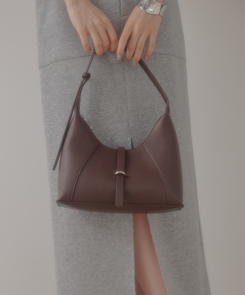 ECREL（エクレール）の「ベルトフラップミニバッグ（ショルダーバッグ・レディース・ベビーピンク/ブラウン・FREE）」の14枚目の写真