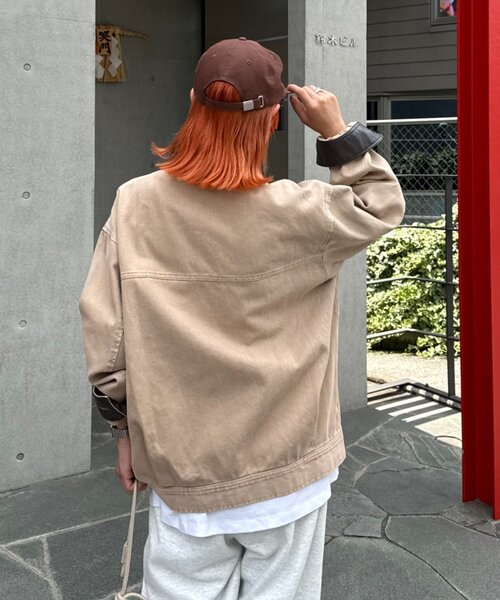 セール】【ユニセックス】レザーカラーウエスタンデニムジャケット