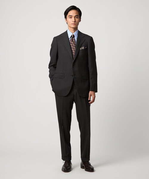 UNITEDARROWS ユナイテッドアローズ　スーツセット 山栄 バーズアイ シングル3ボタン スーツ REGULAR MODEL‐ストレッチ